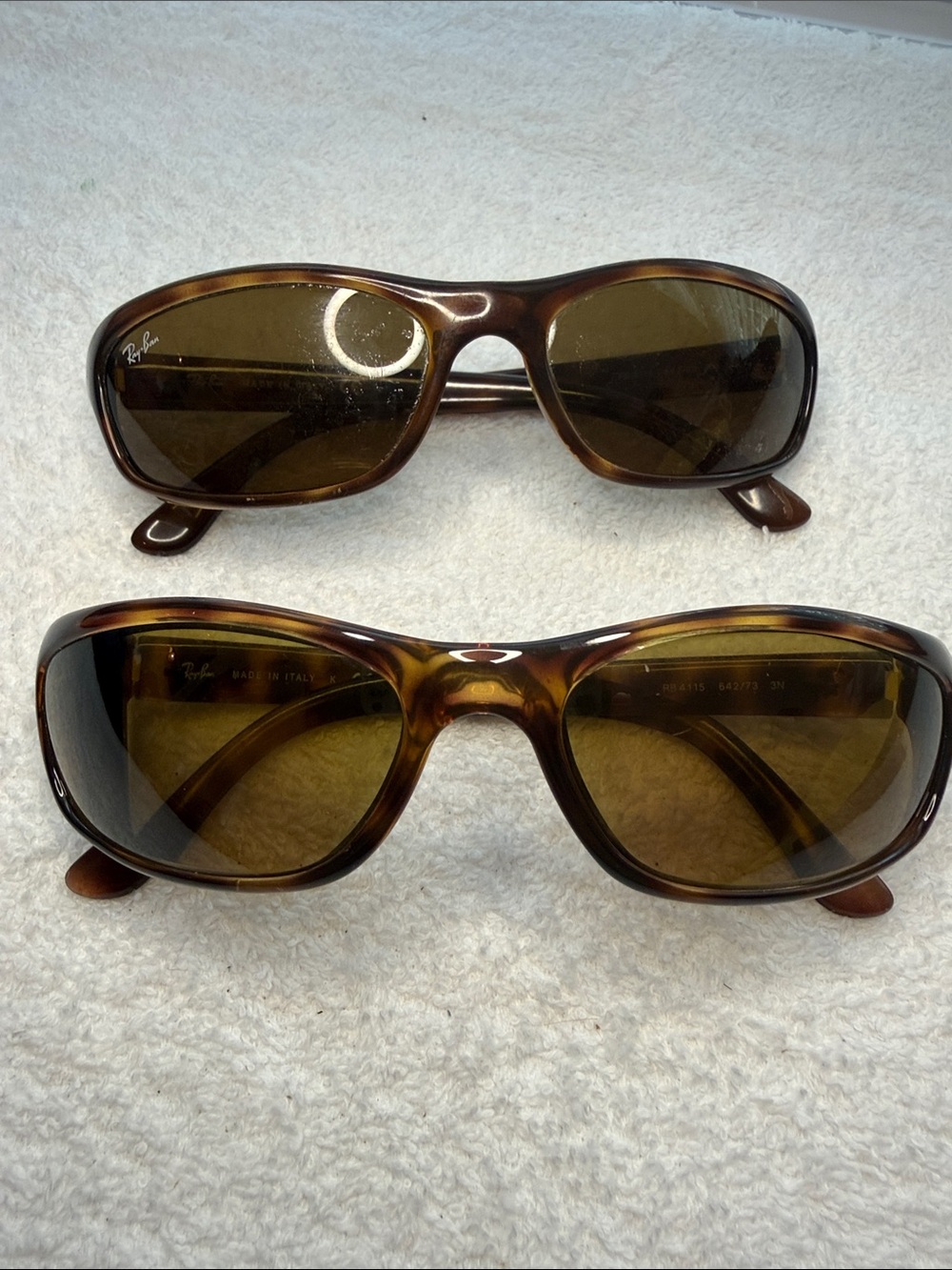 (2) Pair Ray-Ban RB4115 642/73 Havana Sunglass Frames 3N Made in Italy